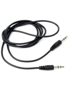 Cable Estéreo Aisens A128-0141/ Jack 3.5 Macho - Jack 3.5 Macho/ 30cm/ Negro