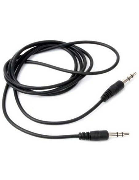 Cable Estéreo Aisens A128-0141/ Jack 3.5 Macho - Jack 3.5 Macho/ 30cm/ Negro