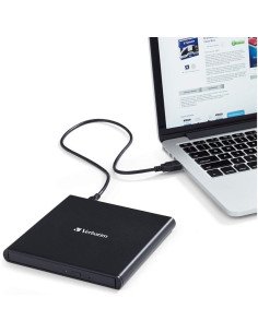 GRABADORA EXTERNA CD/DVD SLIMLINE VERBATIM 98938 BLACK