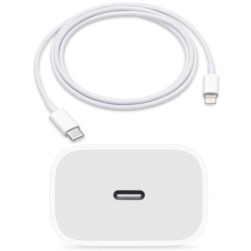 Cargador USB-C 20W + Cable Lightning 1m (Calidad)