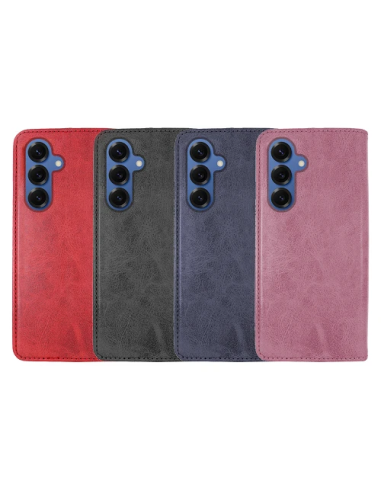 Funda de libro polipiel para Samsung S25 Edge