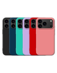 Funda de silicona suave para iPhone 17 Pro Max